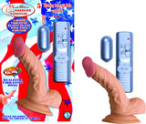 All American Whopper 5in Vibrating Flesh - iVenuss