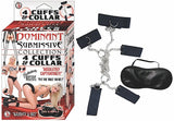 Dominant Submissive 4 Cuffs & Collar Black - iVenuss