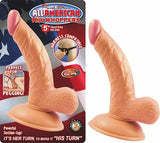 All American Mini Whoppers 5in Curved Dong W-balls Fles - iVenuss
