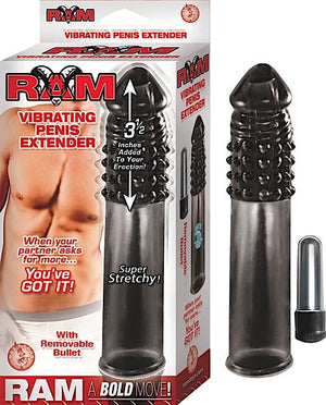 Ram Vibrating Penis Extension Smoke - iVenuss