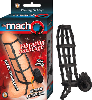 Macho Vibrating Cockcage Black - iVenuss