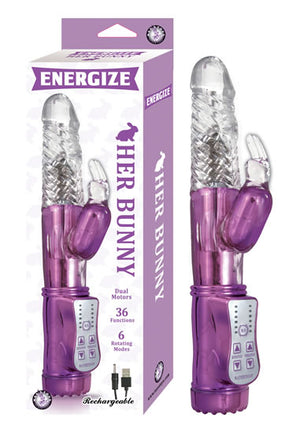 Energize Her Bunny 1 Purple Rabbit Vibrator - iVenuss