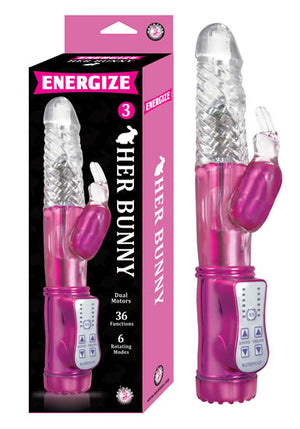 Energize Her Bunny 3 Pink Rabbit Vibrator - iVenuss