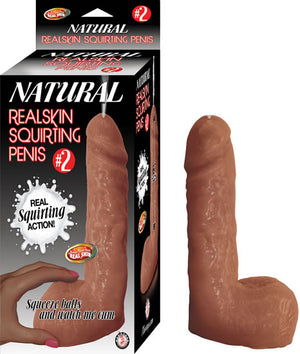 Natural Realskin Squirting Penis #2 Brown - iVenuss