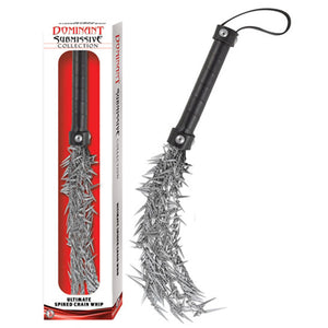 Dominant Submissive Collection Ultimate Spiked Chain Whip - iVenuss