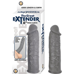 The Great Extender 6 Penis Sleeve Grey " - iVenuss