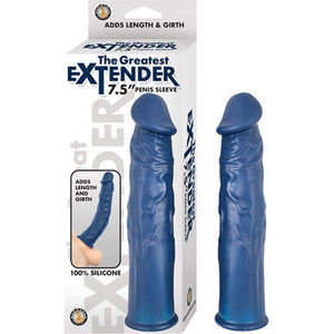 The Great Extender 7.5 Penis Sleeve Blue " - iVenuss