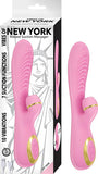 Vibes Of New York Ribbed Suction Massager Pink - iVenuss