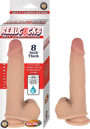 Realcocks Self Lubricating 8in Thick Flesh - iVenuss