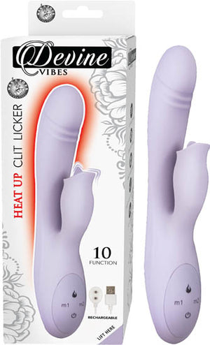 Devine Vibes Heat Up Clit Licker Lavender - iVenuss