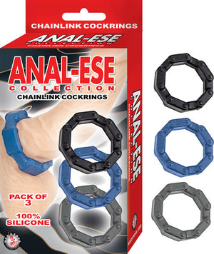 Anal-ese Collection Chain Link Cock Rings - iVenuss