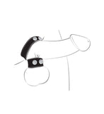 Ballgear Cock Strap W- Ball Stretcher Black