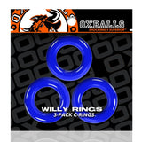 Willy Rings 3 Pk Cockrings Police Blue
