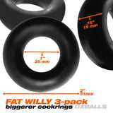 Fat Willy 3-pack Black