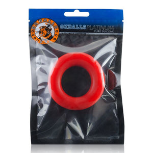 Cock-t Small Comfort Cockring Atomic Jock-oxballs Silicone Smoosh Red - iVenuss