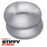 Stiffy 2-pack C-rings Clear Ice