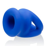 Tri Squeeze Cocksling Ball Stretcher Oxballs Silicone Tpr Blend Cobalt Ice - iVenuss