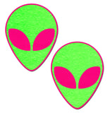 Pastease Neon Glowing Green Alien On Neon Pink - iVenuss