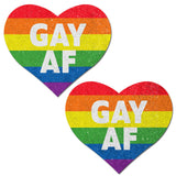 Pastease Glitter Rainbow Gay Af Hearts - iVenuss