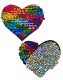 Pastease Rainbow & Silver Glitter Color Changing Sequin Heart - iVenuss