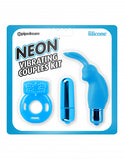 Neon Vibrating Couples Kit Blue - iVenuss