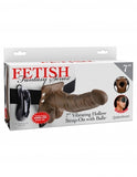 Fetish Fantasy Hollow Strap On W-ball 7 Vibrating Brown " - iVenuss
