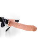 Fetish Fantasy 11 Vibrating Hollow Strap On Flesh " - iVenuss