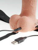 Fetish Fantasy 7 In Hollow Rechargeable Strap-on W- Balls - iVenuss