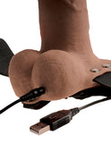 Fetish Fantasy 6 In Hollow Rechargeable Strap-on Tan - iVenuss