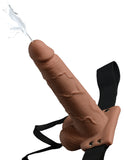 Fetish Fantasy 7.5 In Hollow Squirting Strap-on W- Balls Tan - iVenuss