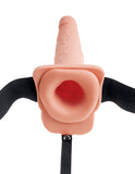 Fetish Fantasy 9 In Hollow Squirting Strap-on W- Balls Flesh - iVenuss