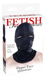 Fetish Fantasy Black Zipper Face Hood - iVenuss
