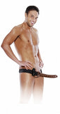 Fetish Fantasy 10in Chocolate Dream Vibrating Hollow Strap On - iVenuss
