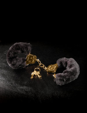 Fetish Fantasy Gold Deluxe Furry Cuffs - iVenuss