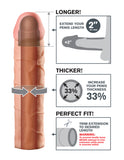 Fantasy X-tensions Perfect Extension 2in Flesh