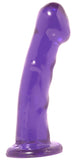 Basix Rubber Works Purple 6.5in Dong W-suction Cup - iVenuss