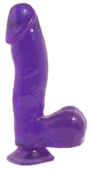 Basix Rubber Works 6.5in Purple Dong W-suction Cup - iVenuss