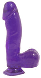 Basix Rubber Works 6.5in Purple Dong W-suction Cup - iVenuss