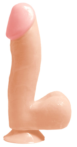Basix Rubber Works 6.5in Flesh Dong W-suction Cup - iVenuss