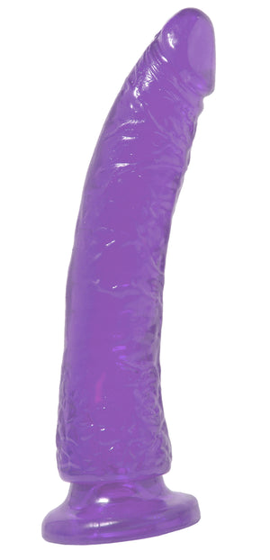 Basix Rubber Works Slim 7in Dong Purple W- Suction Cup - iVenuss