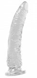 Basix Rubber Works Slim Dong 7in Clear W- Suction Cup - iVenuss