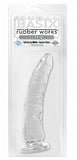 Basix Rubber Works Slim Dong 7in Clear W- Suction Cup - iVenuss