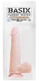 Basix Rubber Works 7.5in Dong W- Suction Flesh - iVenuss