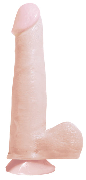 Basix Rubber Works 7.5in Dong W- Suction Flesh - iVenuss