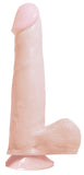 Basix Rubber Works 7.5in Dong W- Suction Flesh - iVenuss