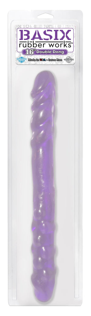 Basix Rubber Works 16in Double Dong Purple - iVenuss