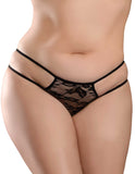 Hookup Panties Crotchless Pleasure Pearls Xl-xxl