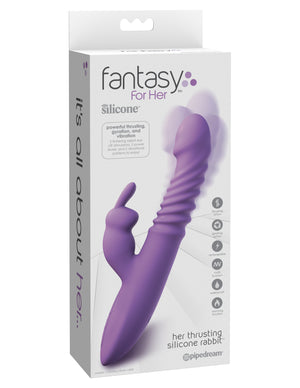 Fantasy For Her Her Thrusting Silicone Rabbit - iVenuss