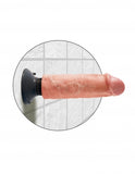 King Cock 6in Cock Flesh Vibrating - iVenuss
