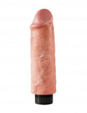 King Cock 6in Cock Flesh Vibrating - iVenuss